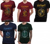 Various Harry Potter Official House Crest Unisex T-Shirts Hogwarts Mens Womens