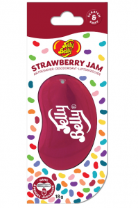 Jelly Belly 3D Strawberry Jam Air Freshener Gel - Sweet Smell for Car, Home, and Van - Long-Lasting Scent - Refreshing Aroma - Perfect for Cars and Homes - Genuine Jelly Belly Fragrance - Ideal for Home and Travel Use - Official