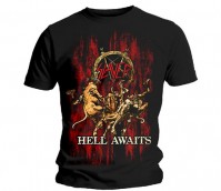 Slayer Mens Short Sleeve Black T Shirt Hell Awaits Official Rock Classic Small