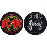 AC/DC For Those About To Rock/High Voltage Official Black Slipmats Turntable DJ