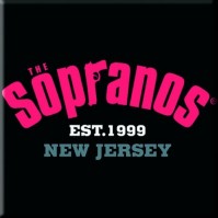 The Sopranos Collegiate logo steel metal fridge magnet TV show New Jersey