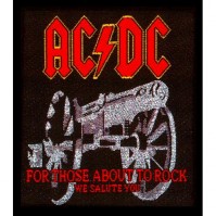 ACDC Patch For Those About To Rock Iron Sew On Patch Badge Official