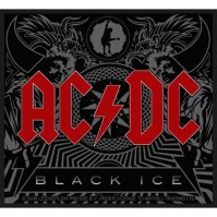 ACDC Standard Patch Black Ice Logo Band Iron Sew On Patch 90mmx90mm Badge Official