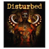 Disturbed Standard Patch Guarded Woven Sew On Official Band Rock