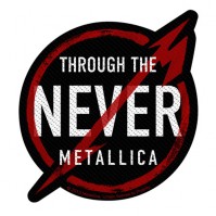 Metallica Through the Never Official Black Round Sew On Woven Patch Rock