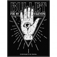 Bullet For My Valentine All Seeing Eye Rectangle Sew On Woven Patch Official