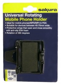 Rotating Phone Holder  Black  Universal Mobile Phone Holder Car Van Rotates