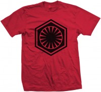 STAR WARS Mens Red T-Shirt: EPISODE VII First Order S