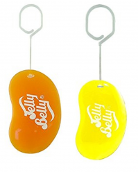 Jelly Belly Bean Tangerine Orange + Lemon Drop 3D Car Home Air Freshener Fragrance