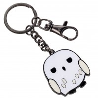 Harry Potter Hedwig Owl Chibi Official Silver Plated Key Ring Charm Hogwarts