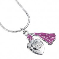 Harry Potter Official Love Potion Charm On A Silver Plated Necklace Pink 