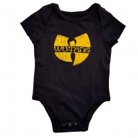 Wu-Tang Clan Official Black Cotton Kids Baby Grow With Logo 24 Months Toddler