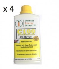 Invictus Energy Group Ltd C100 Concentrated 4 x Inhibitor 500ml Boiler Systems 