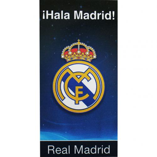 Real Madrid Fussball Club Offizielle Grosse Velour Strand Bl Handtuch Wappen Abzei Ebay