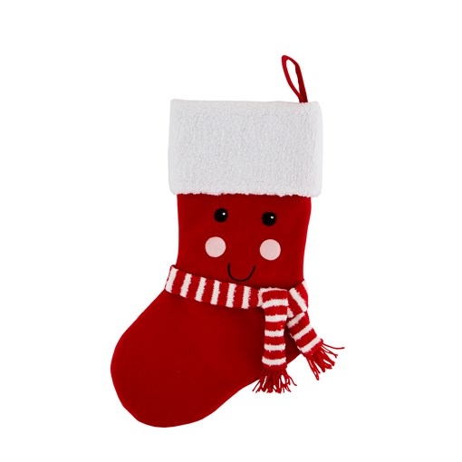 Immagini Natalizie Kawaii.Carino Kawaii Rosso Faccia Felice Sorridente Sciarpa Calza Di Natale Presenta Sa Ebay