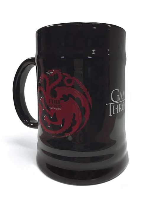 Game Of Thrones House Targaryen Dragon Family Sigil Ceramic Stein