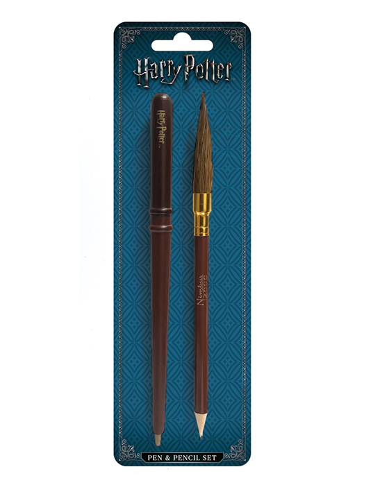 Harry Potter offiziellen Zauberstab & Besen Stift und Bleistift Set  stationäre H